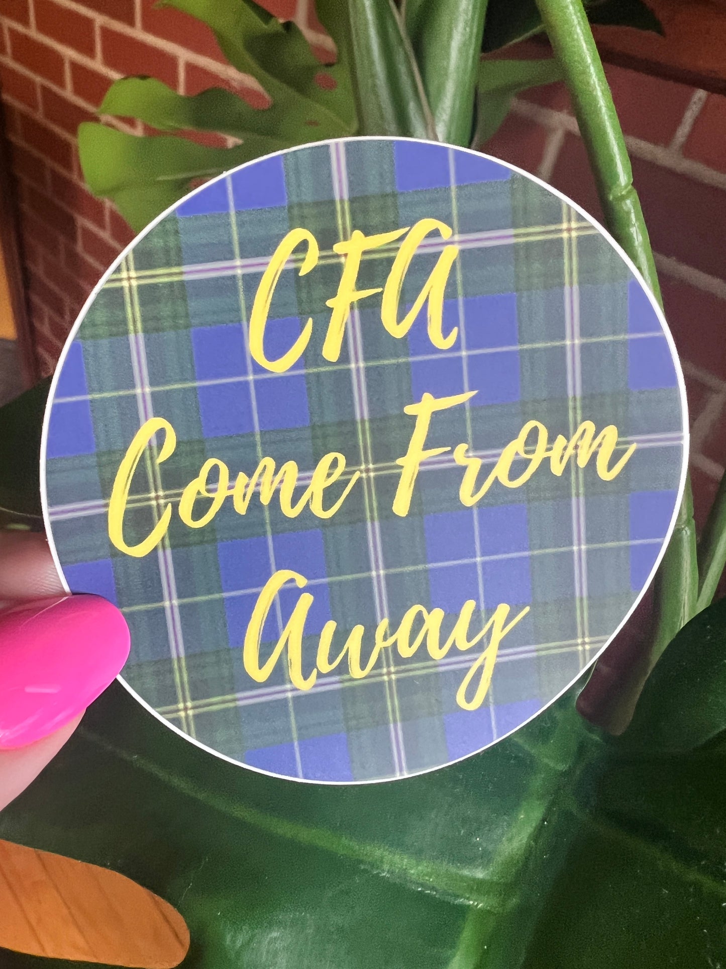 CFA: Come From Away - Vinyl Sticker