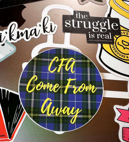 CFA: Come From Away - Vinyl Sticker