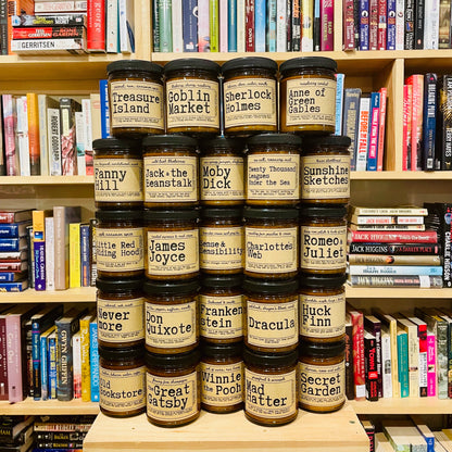 Old Bookstore - Leather & Coffee Scented Candle Jar