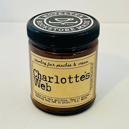 Charlotte's Web - Peaches and Cream Scented Candle Jar