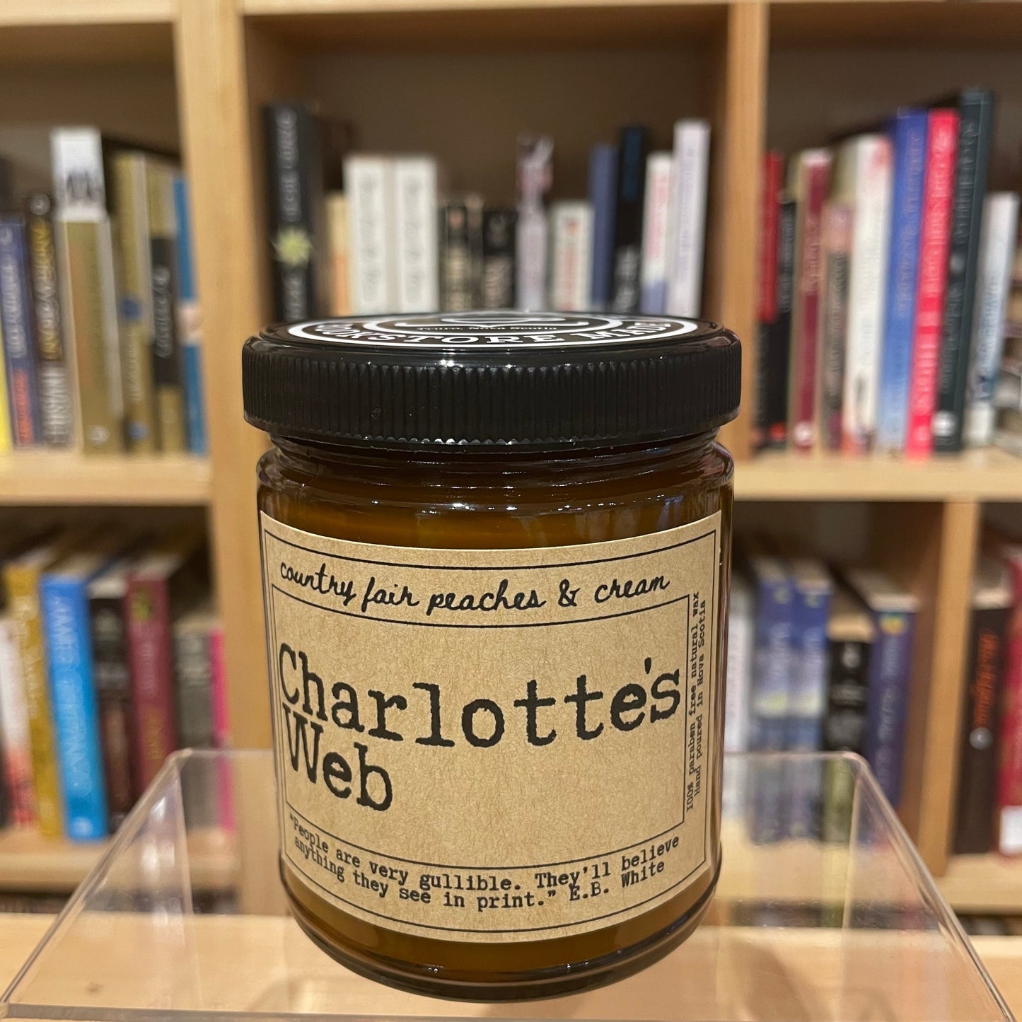 Charlotte's Web - Peaches and Cream Scented Candle Jar