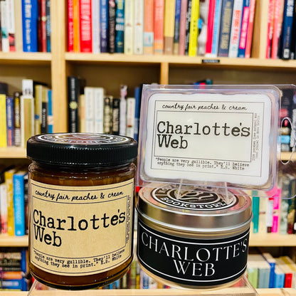 Charlotte's Web - Peaches and Cream Scented Candle Jar