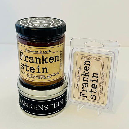 Frankenstein Soy Wax Melt - Teakwood & Smoke