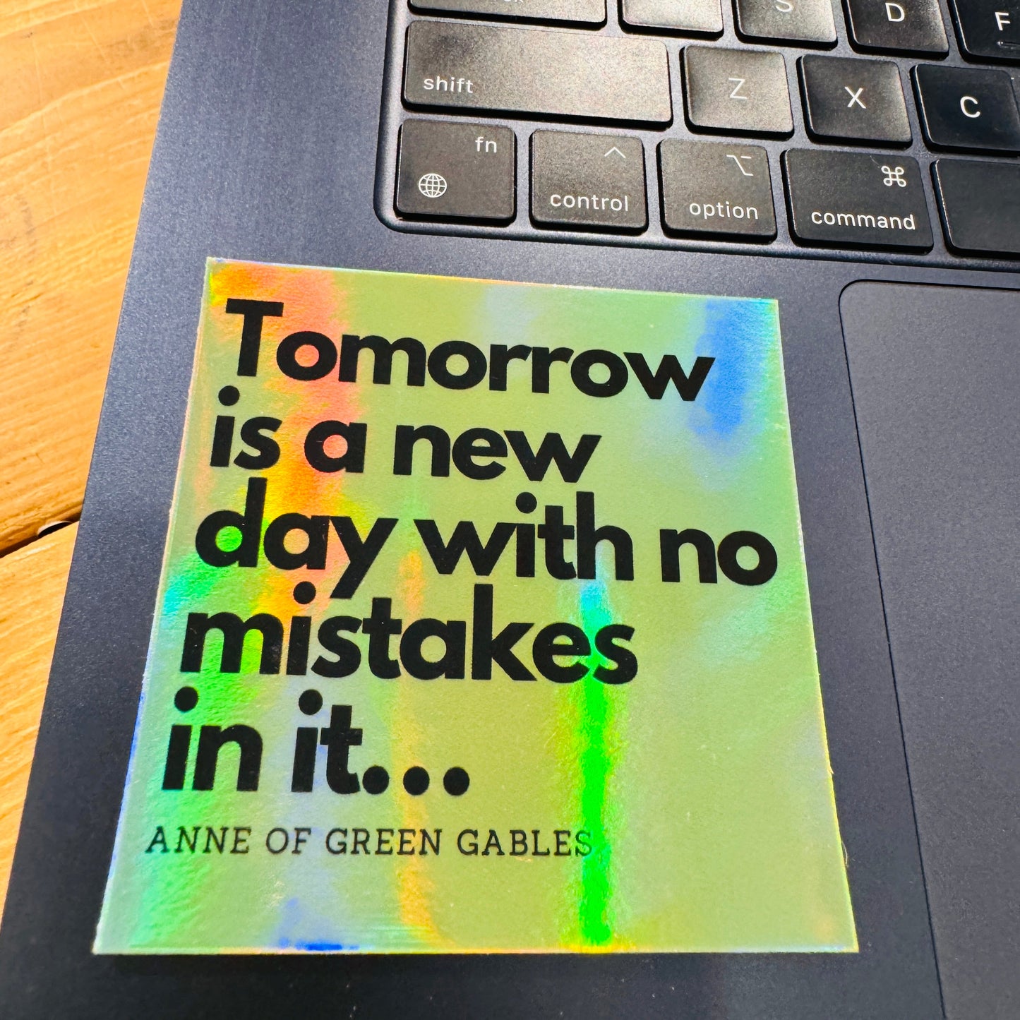 "Tomorrow is a New Day" - Anne of Green Gables Vinyl Sticker