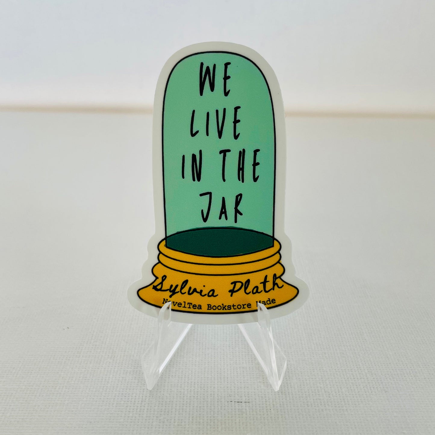 Sylvia Plath Bell Jar Vinyl Sticker