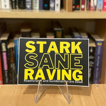 Stark Raving Sane - Book Quote  Vinyl Sticker