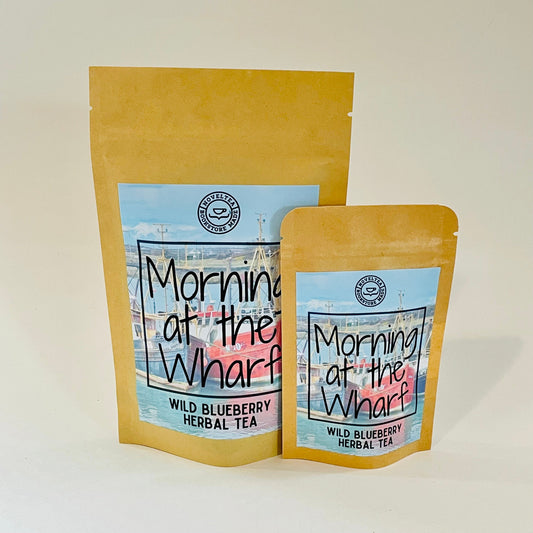 Artist Label | Morning at the Wharf - Wild Blueberry HERBAL TEA