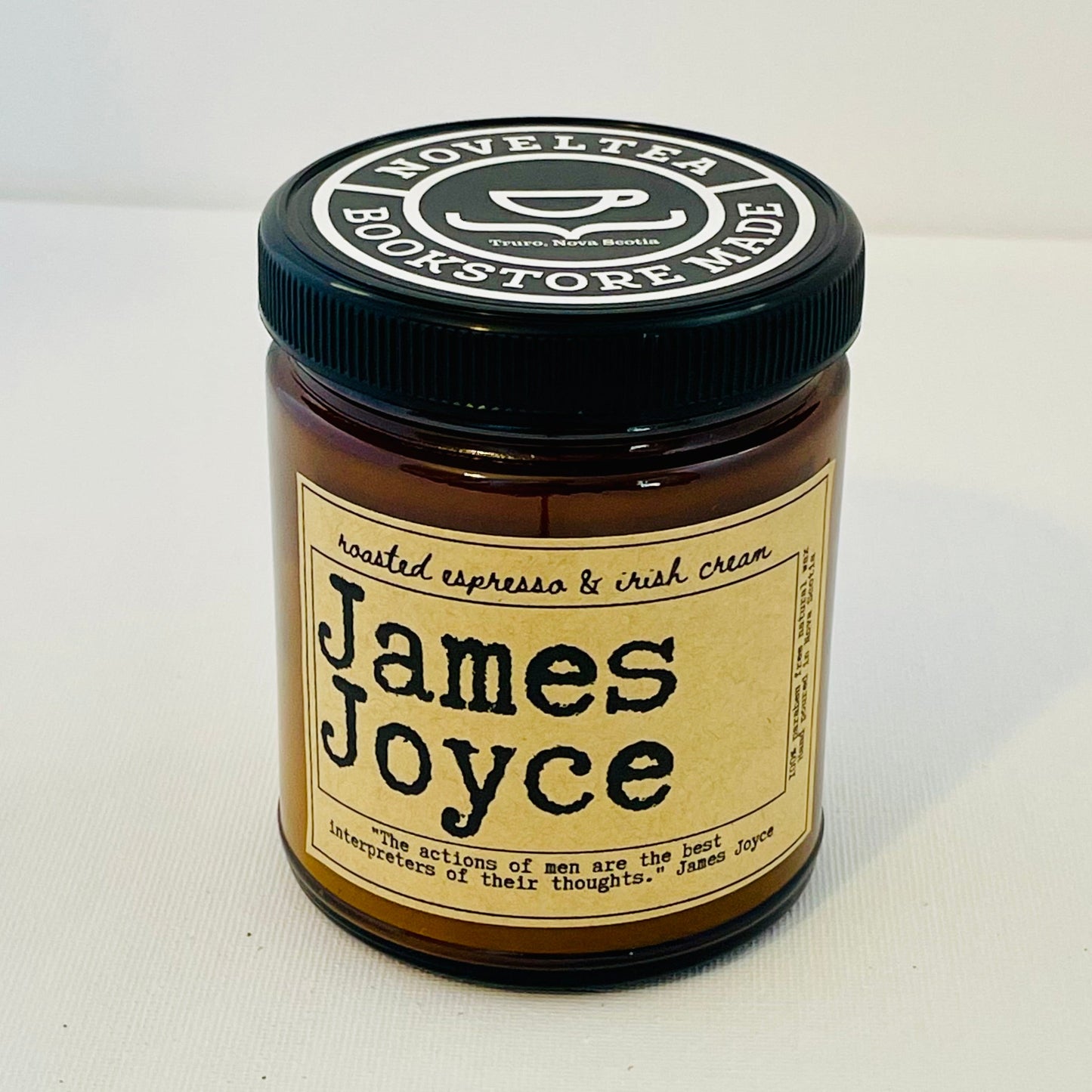 James Joyce - Espresso & Irish Cream Scented Candle Jar