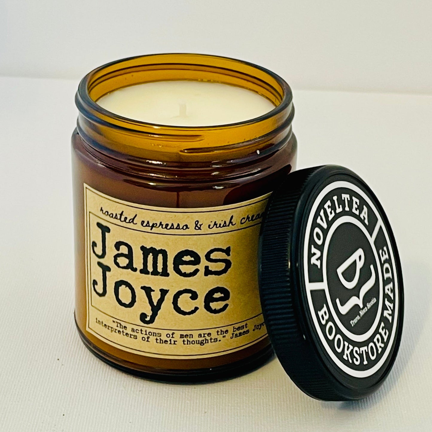 James Joyce - Espresso & Irish Cream Scented Candle Jar