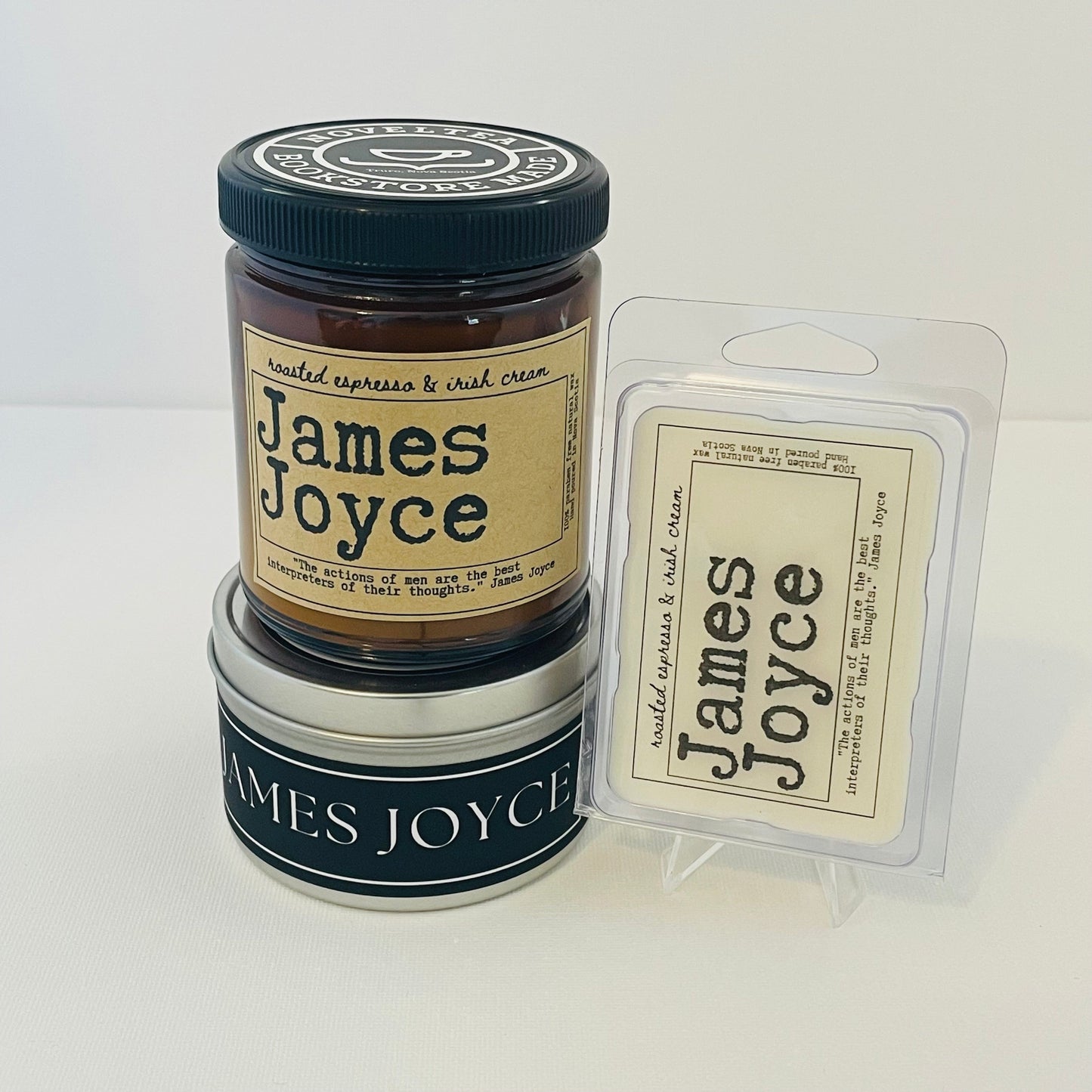 James Joyce - Espresso & Irish Cream Scented Candle Jar