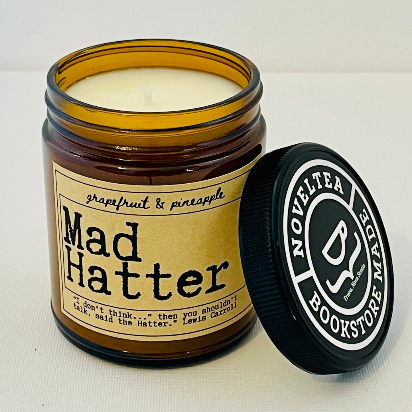 Mad Hatter - Grapefruit and Pineapple Scented Candle Jar