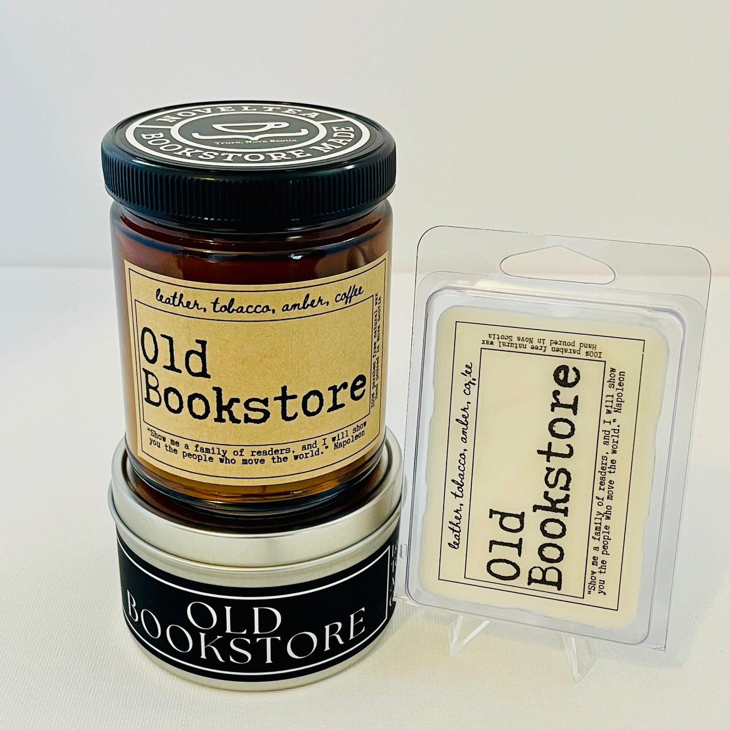 Old Bookstore - Leather & Coffee Scented Black Label Candle