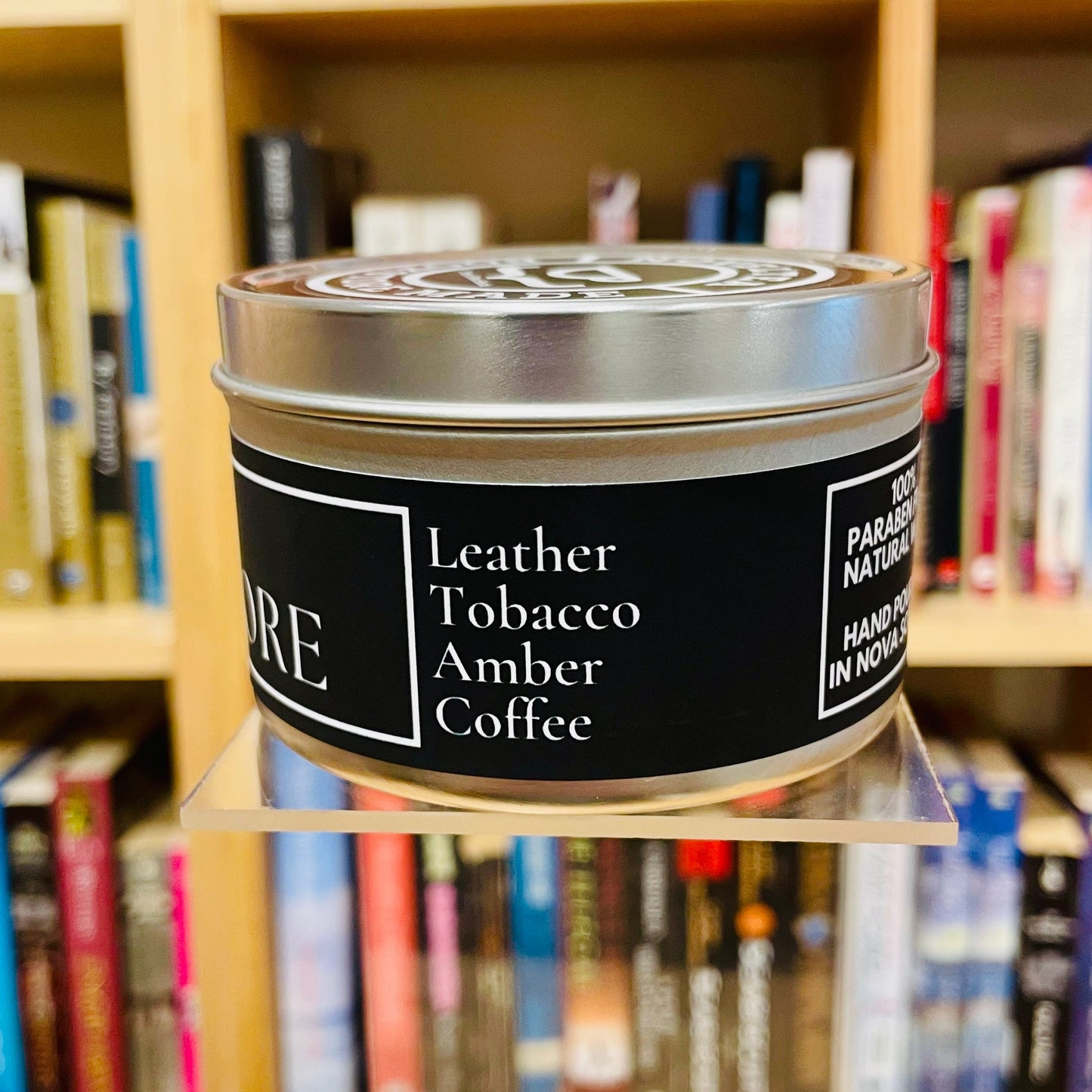 Old Bookstore - Leather & Coffee Scented Black Label Candle