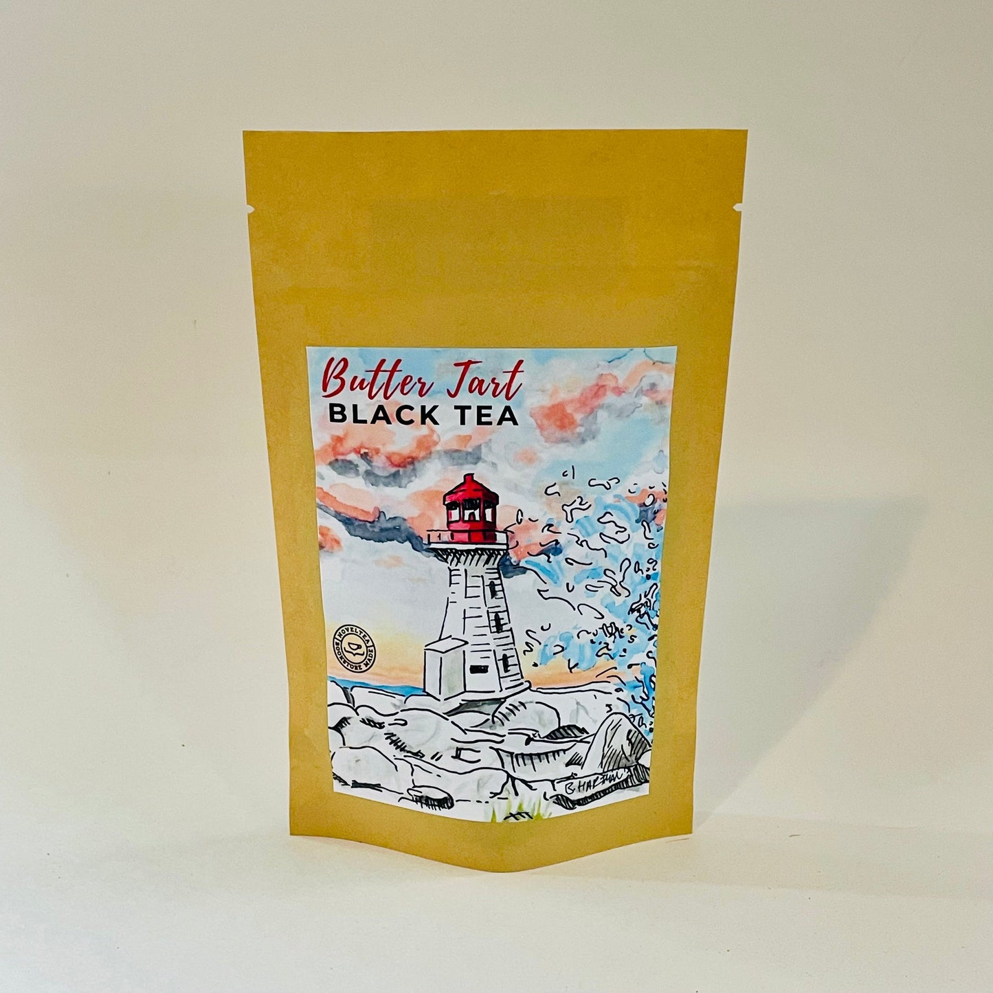 Artist Label | Peggy's Cove Lighthouse - Butter Tart  BLACK TEA