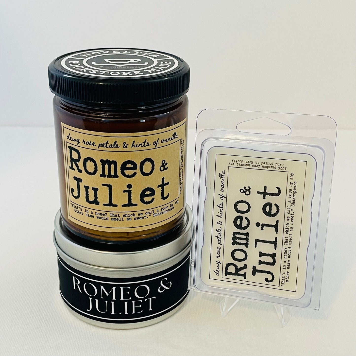 Romeo and Juliet - Rose Scented Candle Jar