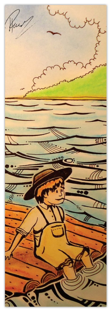 Huck Finn Bookmark