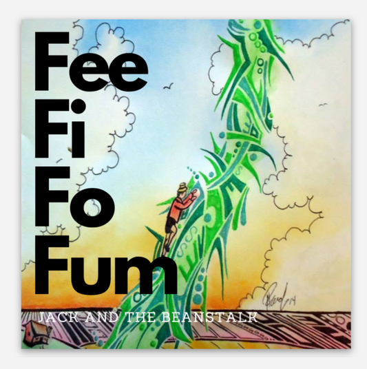 Fee-Fi-Fo-Fum - Jack and the Beanstalk Vinyl Sticker