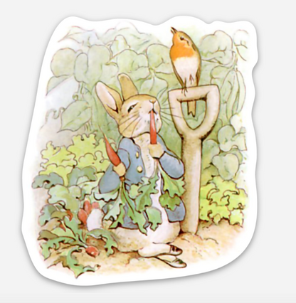 Peter Rabbit by Beatrix Potter - Book Theme Vinyl Sticker