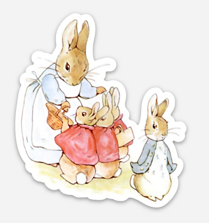 Peter Rabbit by Beatrix Potter - Book Theme Vinyl Sticker