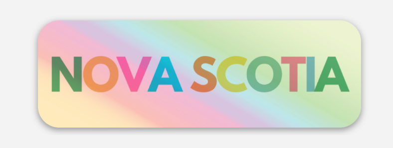 Nova Scotia Hollographic Vinyl Sticker