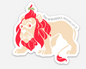 Cowardly Lion, The Wonderful Wizard of Oz - Vinyl Sticker