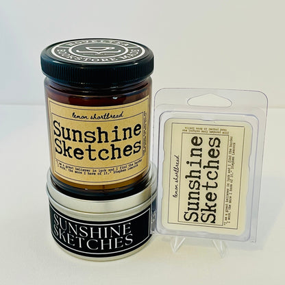 Sunshine Sketches of a Little Town - Lemon Scented Black Label Candle