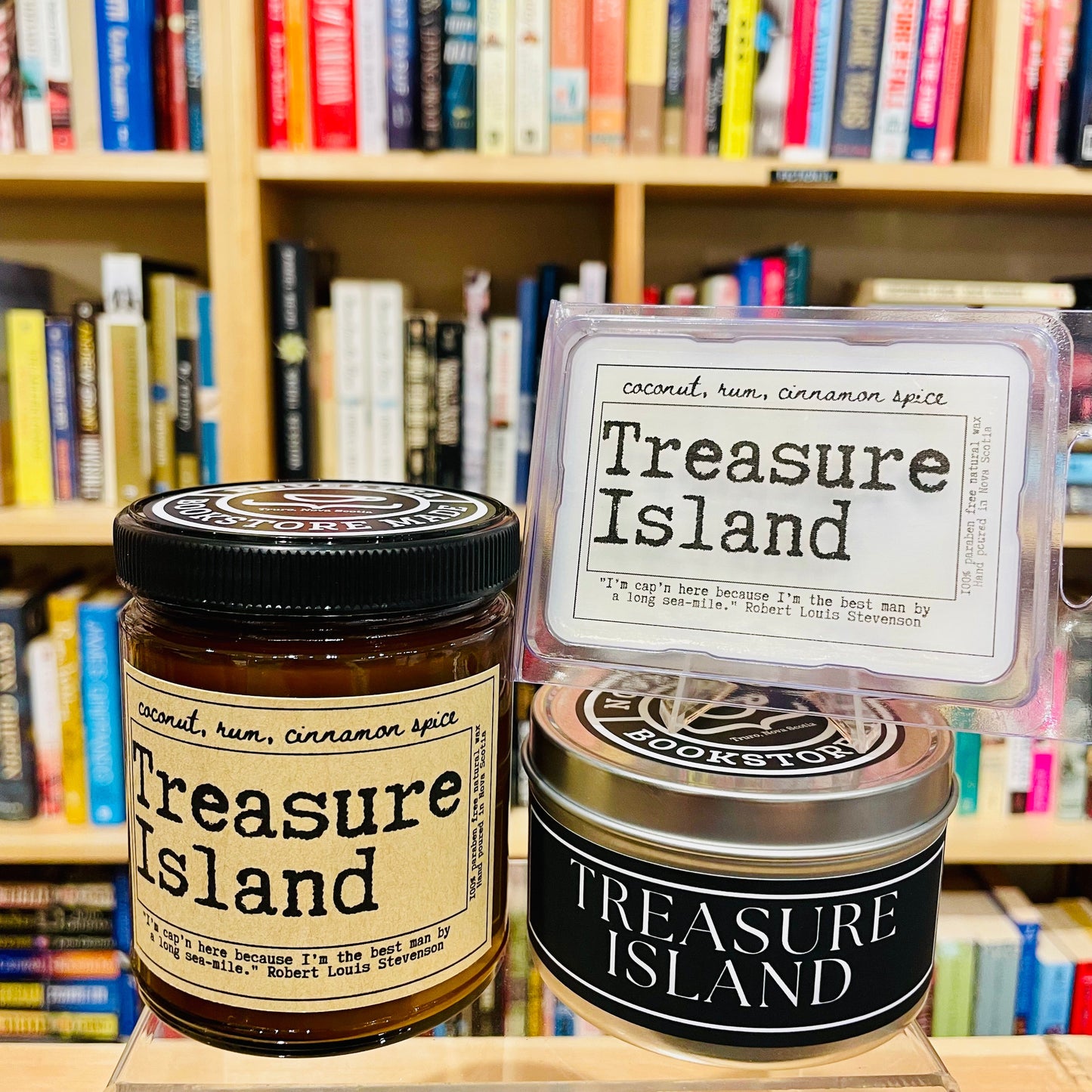 Treasure Island -  Coconut & Rum Scented Black Label Candle